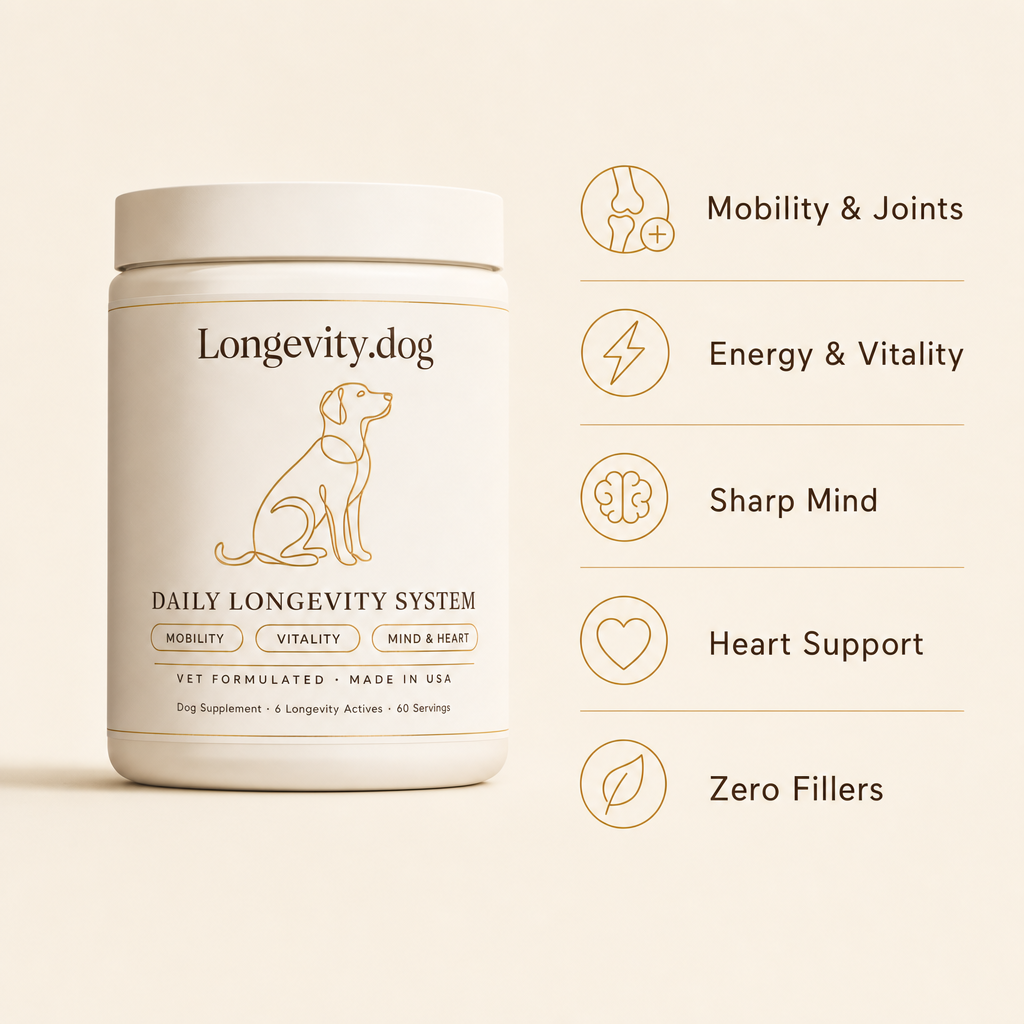 Add up to 4 healthy years to your dog's life.